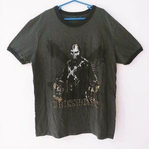 Mens Disney Crossbones Civil War shirt size small